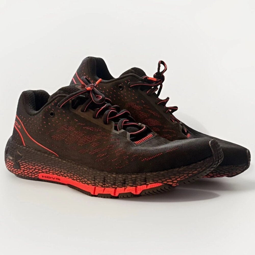 Under Armour HOVR™ Machina Bluetooth Men's Running Shoe Black Red Orange 10.5